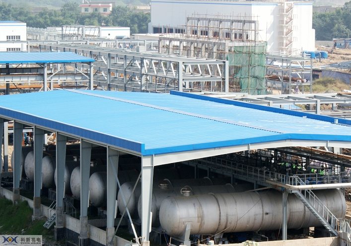 四川瑞能 6000吨/年多晶硅项目 现场罐区